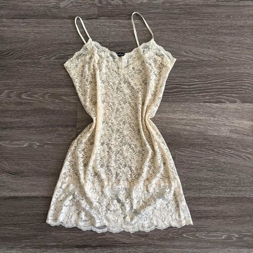 Unbranded Women's Cream and Gold Dress